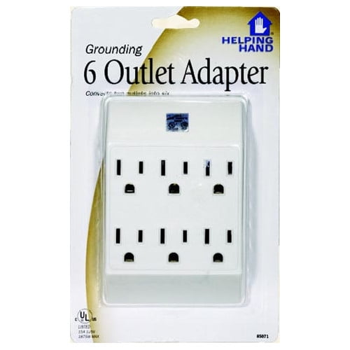 HelpingHand Grounding 6 Outlet Adapter by HelpingHand