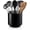Caviar Black, variant on Jumbo Extra Large Sturdy Rotating Black Utensil Holder Caddy with No-Tip Weighted Base, and Gripped Insert - Rust Proof and Dishwasher Safe Kitchen Utensils Holder