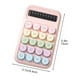 thumbnail image 3 of Mini calculadora digital de escritorio | Pantalla LCD de 8 dígitos | Tamaño compacto de bolsillo con teclas redondas | Funciona con pilas para uso en casa, escuela y oficina | Herramienta básica de, 3 of 6