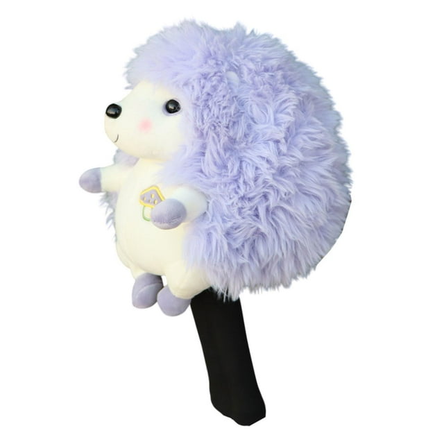 Cubierta de cabeza de madera para Golf, cubierta para cabeza de palo de Golf, antiarañazos, regalo de golfista, protector de protección con forma de Púrpura