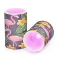 thumbnail image 7 of Yayeee Flameless Candles with Remote Flickering Battery Operated Multi Color Changing, Flamingo Pattern, 7 of 7