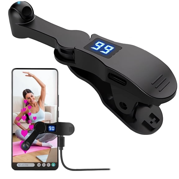 DERALAON Smart Automatic Screen Clicker, USB Powered Adjustable Speed Click Device with LED Display for Phones