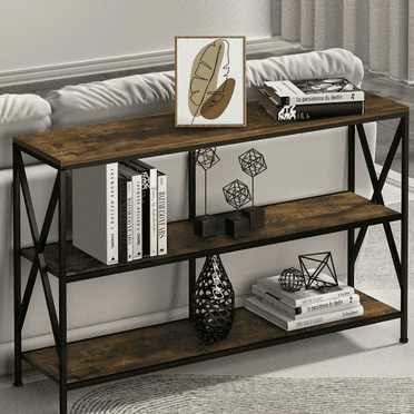 Behost 45inch Console Table, Sofa Table  Entryway  Table TV Stand  Living Room,  Material Wood Metal