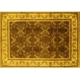 thumbnail image 1 of Ahgly Company Machine Washable Indoor Rectangle Oriental Yellow Traditional Area Rugs, 8' x 12', 1 of 4