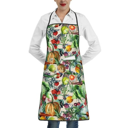 

Matuu Vegan1 for Adjustable Cooking Aprons for Women with Pockets Kitchen Aprons for Men Water and Oil Resistant