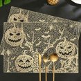 thumbnail image 6 of Halloween Placemats Gothic Bat Plastic Table Mats Pumpkin Witch Skull Ghost Halloween Place Mats Washable Rustic Decoration for Indoor Outdoor Party Kitchen Dining 15x11 Inch, 6 of 6