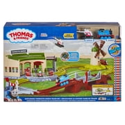 Thomas & Friends Exploring Tidmouth Sheds Train Set by Fisher-Price, With Engine & Helicopter