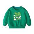 thumbnail image 4 of COM1950s Chandails en Molleton pour Filles, Garçons et Filles Imprimé Jour de la Saint-Patrick Col Rond Manches Longues Chandail en Molleton, 4 of 8
