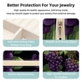 thumbnail image 3 of Grape Travel Portable Square Bracelet Holder Organizer Box with Necklace Holder - Jewelry Organizer for Girls and Women, 3 of 6