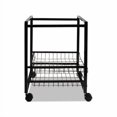 thumbnail image 2 of Mobile File Cart w/Sliding Baskets 12.88w x 15d x 21.13h, Black, 2 of 6