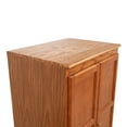 thumbnail image 5 of Concepts in Wood Armoire Wardrobe Closet - 5 ft Tall - Oak, 5 of 11