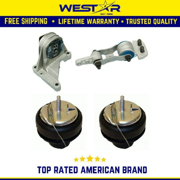 Engine Motor & Trans Mount Set 2001-2009 Volvo S60 S80 V70 2.3/ 2.4/ 2.5 Replaces 9727 9702 9244 9244