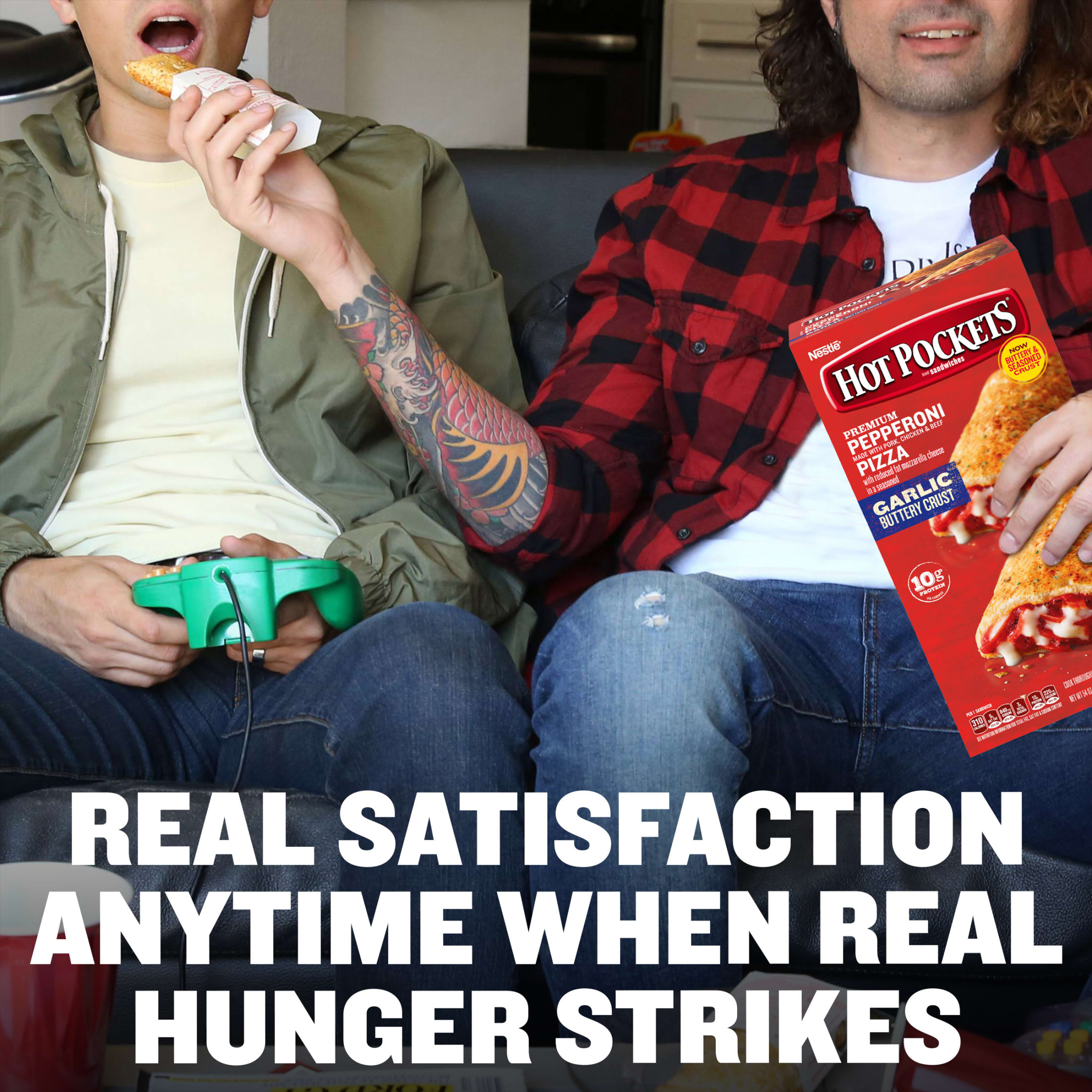 Hot Pockets Frozen Snacks Pepperoni Pizza, Italian Style Seasoned Crust, 54 oz, 12 Pack (Frozen)