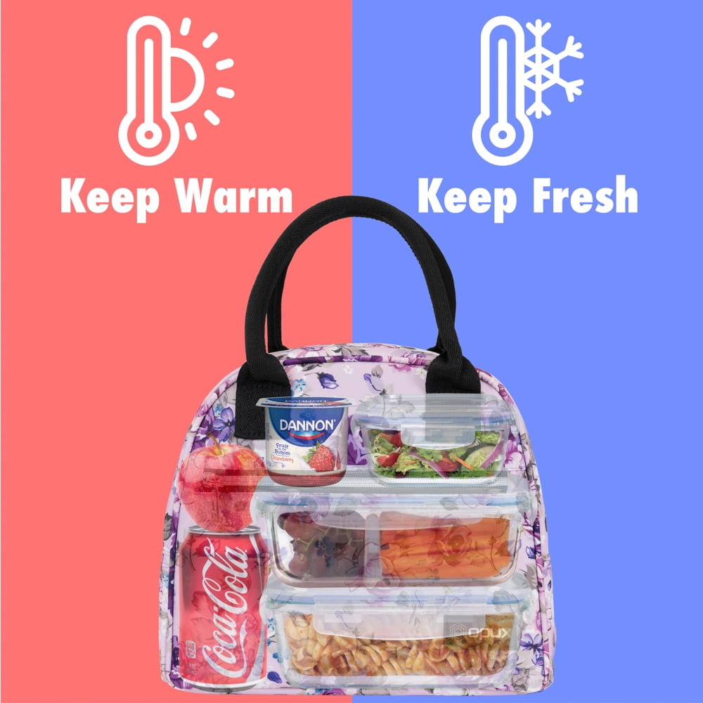 Wsslon Girls Pop Lunch Box,Kids School Lunch Bag Insulated Lunch Large Tote Bag for School Office,Leakproof Cooler Lunch Box with Adjustable