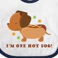 thumbnail image 4 of Inktastic Dachshund Hot Dog Funny Boys or Girls Baby Bib, 4 of 4
