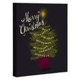 thumbnail image 1 of Society6 Merry Christmas Little Tree by Joy Laforme Framed Art Canvas, 1 of 1