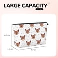 thumbnail image 4 of Toiletry Bag, Abstract Cute Cat Face Leather Waterproof Travel Makeup Cosmetic Bag Organizer, Large Capacity Toiletry Bag for Travel Size Toiletries, Skin Care Bag for Women, 4 of 8