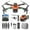 38#Orange, variant on Brushless Motor Drone 1080P Camera, 2.4G WiFi FPV RC Quadcopter with Follow Me, Altitude Hold, Obstacle Avoidance, Ideal for Outdoor Activities, High-Speed Rotation, 360° Flip, Easy to Fly