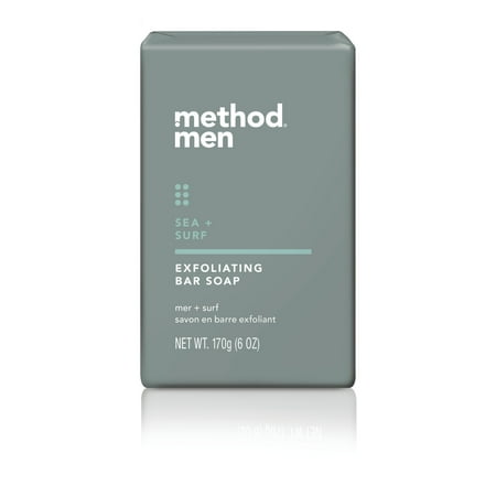Method Men Exfoliating Bar Soap, Sea + Surf, 6 oz