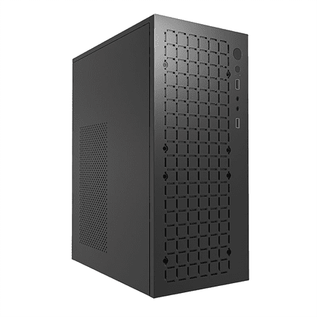MINI Computer Case M-ATX/ ITX Computer PC USB2.0 Chassis Support SSD 3.5 Inch HDD Mini PSU Case,1 x computer case,Black