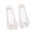 thumbnail image 2 of Dos calcetines de los pies, calcetines de punta de tobillo delgados antideslizantes para niñas deportivas informales al aire libre, gris, 2 of 8