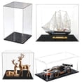 thumbnail image 5 of Vitrina de acrílico transparente para figuras, caja de almacenamiento con protección contra el polvo para juguetes, modelos de automóviles, arte, manualidades de bricolaje y almacenamiento y exhibició, 5 of 5