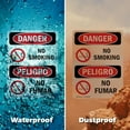 thumbnail image 6 of (2 Pack) No Smoking OSHA Danger Sign 10 Inch X 14 Inch Indoor / Outdoor Rust-Free Aluminum Metal Signs for Workplace, Workshop, and Construction Site, Made in the USA, 6 of 8