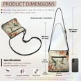 thumbnail image 7 of ZUXONGSY Peony Flower Hummingbird Print Multipurpose Crossbody Bags for Women Leather Shoulder Purse Bag Travel Bag Waterproof Multiple Pockets Bag with Adjustable Strap for Shopping Dating, 7 of 7