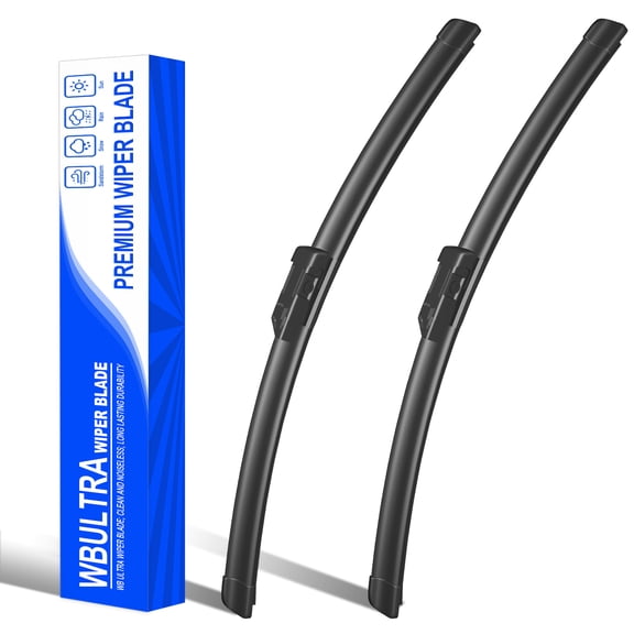 WBULTURE Silicone Beam Wiper Blades 2-Pack - Ultra-Quiet & Streak-Free, 26" 19" for Audi A3 2013-2020