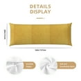 thumbnail image 3 of KLL Ultra Soft Microfiber Body Pillow Cover/Pillowcases 20"x54" with Hidden Zipper Closure-Gold Shiny, 3 of 8