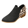 thumbnail image 1 of NECHOLOGY Botas Mujer Adulto Femenino Zapatos Botines mujer Nuevas botas Tacón grueso Punta estrecha Cremallera lateral Zapatos de mujer Botines Otoño e invierno (Black, 8.5), 1 of 7