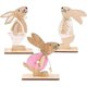 thumbnail image 1 of Easter Decorations, Easter Bunny Decorations, 3pcs Easter Decorations Wooden Bunny Easter Decorations For Home Decor And Gifts, 1 of 4