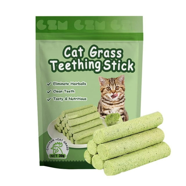 Pelota de depilación suave para gatos, palo de hierba para gatos, H1Z5