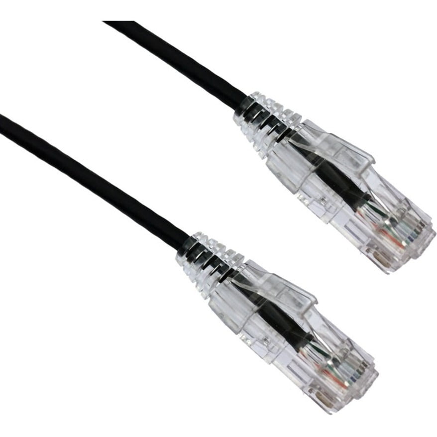 Axiom 9FT CAT6A BENDNFLEX Ultra-Thin SNAGLESS Patch Cable 650MHZ Black 