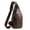Brown, variant on Sling Backpack Anti-theft Crossbody Sling Bag, Chest Bag with USB Charging Port Daypack Multipurpose Crossbody PU Leather Shoulder Bag Travel Hiking Black Daypack Fanny Pack