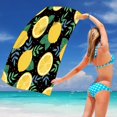 thumbnail image 5 of LYEAA Cute Beach Towel Microfiber 75x150cm Sandproof Shawl Sweat Towel Multi-Purpose Towel Beach Mat Lightweight Beach Blanket for Travel Vacation Swimming Pool Green, 5 of 6