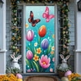 thumbnail image 3 of Taicans Easter Spring Door Cover 35.43x70.86 Inch Welcome Floral Door Decor with Birds & Butterflies for Outdoor Front Door,Home,Garden,Patio,Spring Party Decorations & Seasonal Celebrations, 3 of 5