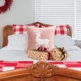 thumbnail image 2 of Niñas Vestido de Navidad Almohada Navidad Salón Sofá Vestidor Esterilla Niña Corazón Bordado Almohada Cubierta Sofás para la Sala de Estar, 2 of 9