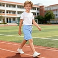 thumbnail image 7 of Jinhomg Boys' Quick Dry Cargo Shorts Kids Elastic Waist Athletic Shorts with Multi-Pockets Lightweight Hiking Summer Beach Shorts 5-13Y, 7 of 7