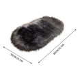 thumbnail image 3 of Matoen Fluffy Bedroom Rug 20"x31.5", Shaggy Area Rug for Bedroom Bedside, Soft Oval Throw Rugs Carpet for Living Room Kids Girls Home Decor, 3 of 5