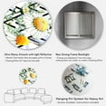 thumbnail image 5 of Designart 'Wild Spring Chamomile Flowers On Geometric Lines' Traditional Circle Metal Wall Art 36x36 - Disc of 36, 5 of 5