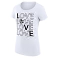 thumbnail image 2 of Women's G-III 4Her by Carl Banks White Los Angeles Kings Super-Slim Fit Lightweight Hockey Love T-Shirt, 2 of 3