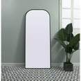 thumbnail image 3 of Metal Frame Arch Full Length Mirror 32x76 Inch in Black, 3 of 9