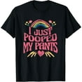thumbnail image 2 of 100% Cotton I Just Pooped My Pants Funny Adult Humor Meme T-Shirt, Small, Black, 2 of 5