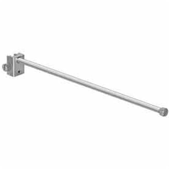Lavi Industries 50-BRA500-18-SA 18 In. Banner Rod Assembly With Grip Connector Satin Aluminum