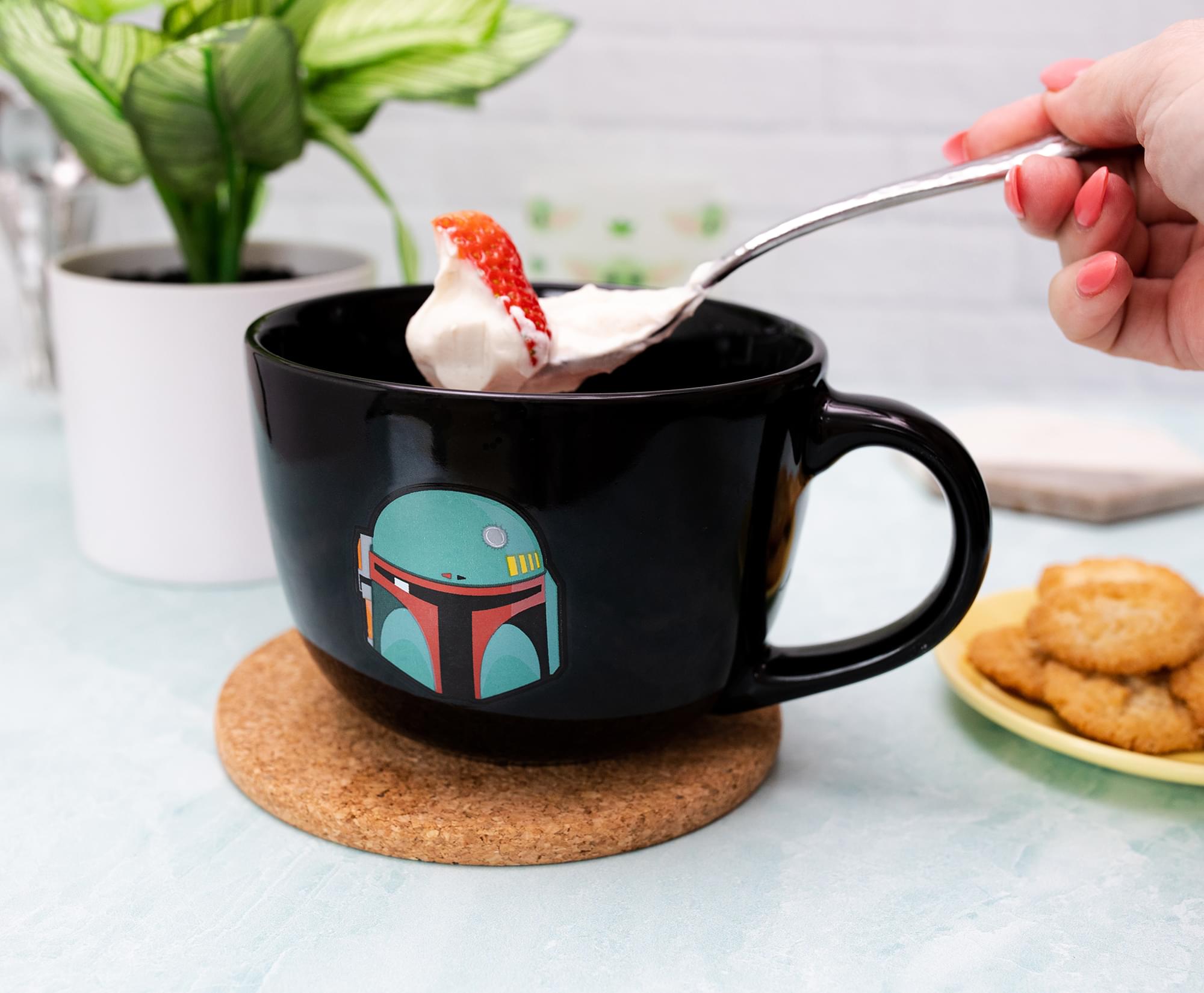 Star Wars Boba Fett Coffee Mug By Galerie. Retired 2010 mandalorian tea READ