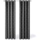 thumbnail image 1 of Set of 2 Eyelet Blackout Curtains Light Gray Thermal Insulated Anti Printed Diamond Curtains for Bedroom Curtains 140x260cm, 1 of 4