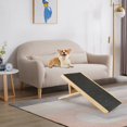 thumbnail image 4 of Pet Cat Ladder,Wood Dog Ramp Height Wood Pet Ramp Pet Ramp High-Intensity Output, 4 of 8