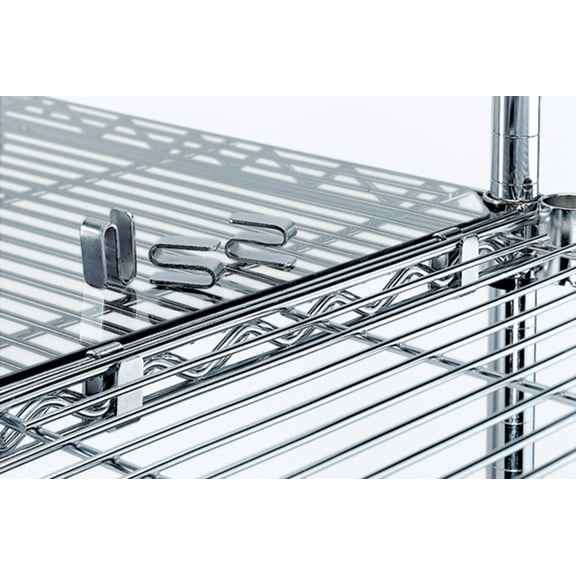 ONE FLAT HOOK FOR X5 SYSTEM OFM Flat S-Hook Connector for X5 Series Sliding Storage System, Set of 1