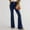*Navy, variant on Women's Stretchy Flare Jeans,Elastic Waist Slimming Fit Denim Pants ,Casual Fashions Pant Pink,Womens Plus M